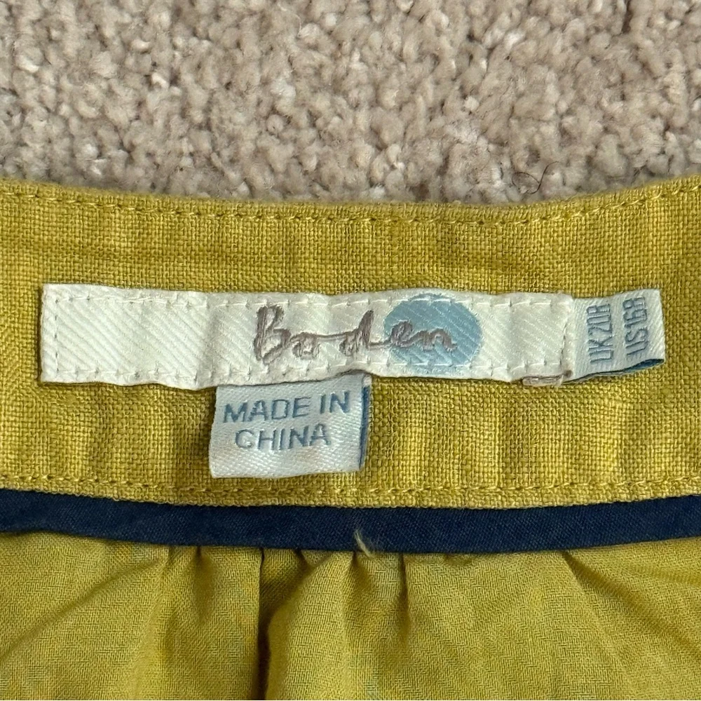 Boden Mustard Yellow Midi Dress - Picture 5 of 5